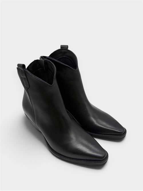 Stivaletto texano in pelle nero IL LACCIO | 9237VITELLONERO